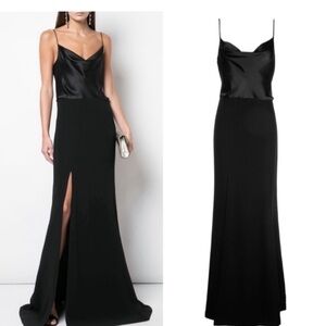 Cinq a Sept Ana Gown Cowl Neck Satin